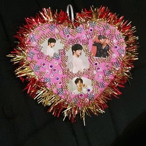 BTS Jin Heart Hanging Holiday Decoration
